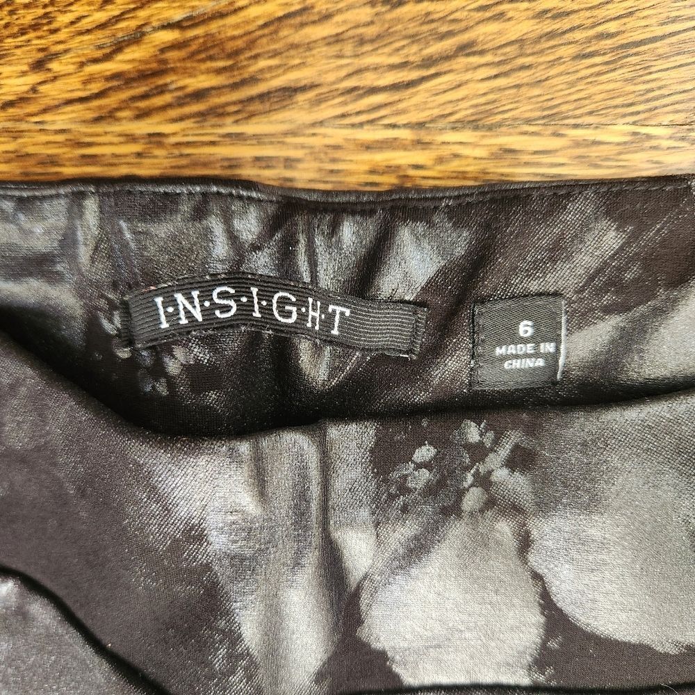 Insight Athletic Leggings Floral Foil Printed Womens 6 - Picture 4 of 10